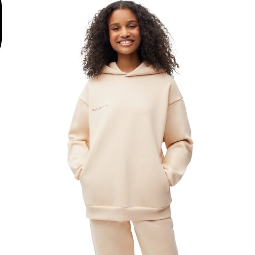 Pangaia Recycled & Organic Cotton 365 Hoodie Sand - Size S